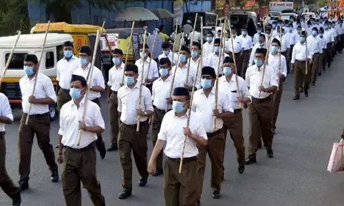 భారీ బందోబస్తు మధ్య నేడు భైంసాలో RSS కవాతు