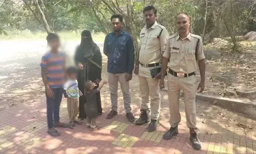 మూడు ప్రాణాలను కాపాడిన పోలీసులు..