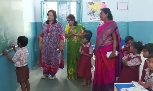 పాఠశాలలను సందర్శించిన రాష్ట్ర విద్యాశాఖ కమిషనర్  దేవసేన..