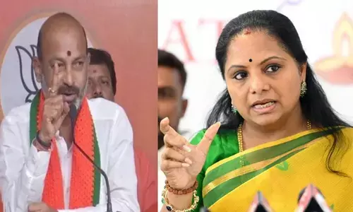 కవిత దందాపై కాంగ్రెస్ ఎందుకు స్పందించట్లేదు: బండి సంజయ్