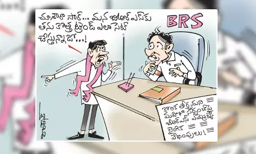 మహిళా సర్పంచ్‌పై BRS MLA వేధింపుల కార్టూన్ (10-03-2023)