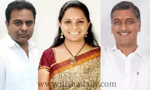 ఫ్లాష్: విచారణకు కొద్ది నిమిషాల ముందు కేటీఆర్‌తో భేటీ అయిన కవిత
