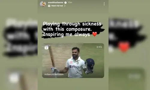 జ్వరంలోనూ సెంచరీ.. విరాట్ కోహ్లీపై అనుష్క పోస్ట్ వైరల్..