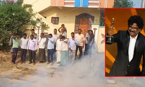 oscars 2023-Naatu Naatu: చంద్ర‌బోస్ స్వ‌గ్రామంలో ఆస్కార్‌ సంబ‌రాలు
