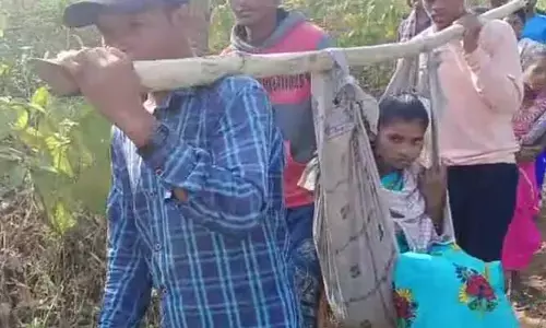 డోలి మోతల్లో ప్రసవ వేదనలు