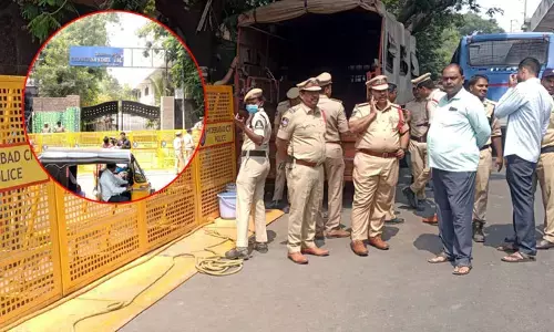 TSPSC కార్యాలయం వద్ద టెన్షన్.. టెన్షన్! భారీగా పోలీసుల మోహరింపు