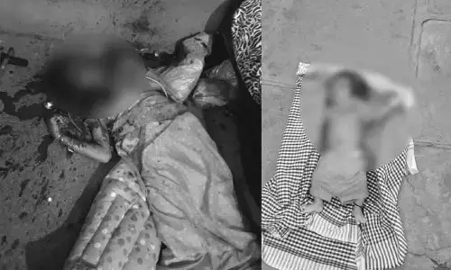 దారుణం... భార్యను, 2 నెలల పసి గుడ్డును హత్య చేసిన భర్త
