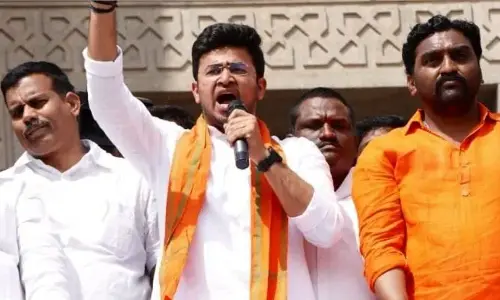 రేపు రాష్ట్రానికి బీజేవైఎం జాతీయ అధ్యక్షుడు తేజస్వీ సూర్య