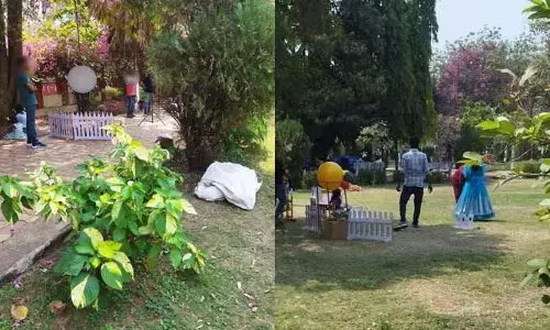 పిల్లల పార్కులో ప్రైవేటు వ్యాపారం