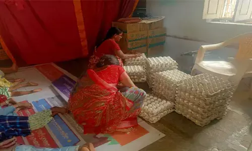అంగన్ వాడీలకు చిన్నసైజు గుడ్లు సరఫరా...