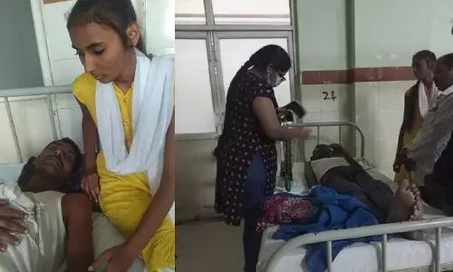 తండ్రి అనారోగ్యంతో ఆస్పత్రి పాలు.. కాపాడాలని వేడుకుంటున్న ఇంటర్ విద్యార్థిని