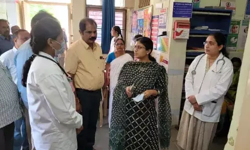 ఆత్మకూర్ PHC ని సందర్శించిన కలెక్టర్ సిక్తా పట్నాయక్..