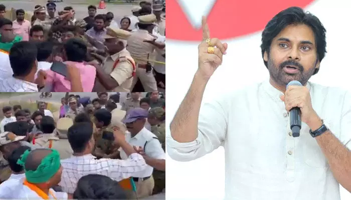 Amaravati: పరాకాష్టకు వైసీపీ దాదాగిరి... పవన్ తీవ్ర ఆగ్రహం Amaravati: పరాకాష్టకు వైసీపీ దాదాగిరి... పవన్ తీవ్ర ఆగ్రహం