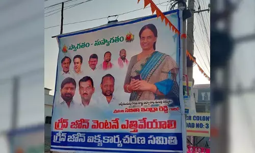 బడంగ్ పేట్ లో ఫ్లెక్సీల కలకలం
