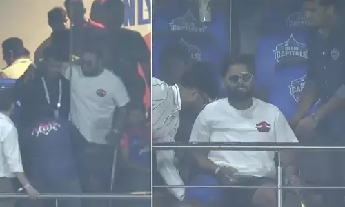 ఢిల్లీ మ్యాచ్‌ను వీక్షించిన పంత్