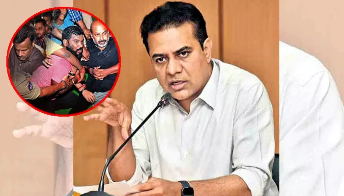 బండి అరెస్ట్పై ట్విట్టర్లో స్పందించిన కేటీఆర్ బండి అరెస్ట్పై ట్విట్టర్లో స్పందించిన కేటీఆర్