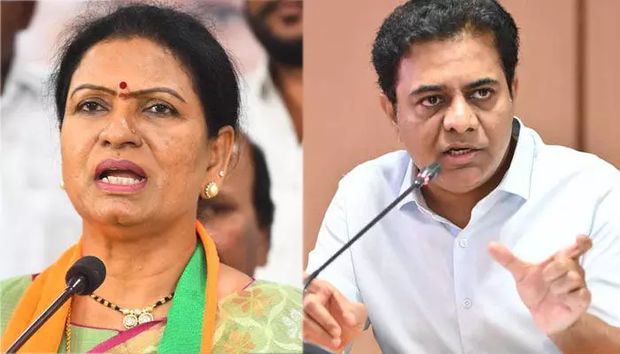 పిచ్చోని చేతిలో రాయి కామెంట్స్.. కేటీఆర్కు డీకే అరుణ కౌంటర్ పిచ్చోని చేతిలో రాయి కామెంట్స్.. కేటీఆర్కు డీకే అరుణ కౌంటర్