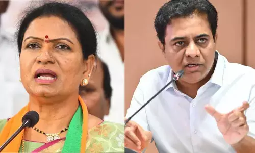 పిచ్చోని చేతిలో రాయి కామెంట్స్.. కేటీఆర్‌కు డీకే అరుణ కౌంటర్