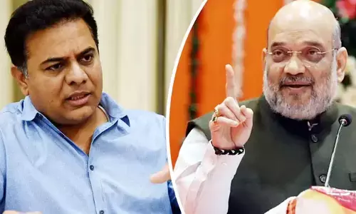తెలుగులోనూ పరీక్ష రాసే అవకాశం కల్పించాలి.. అమిత్ షాకు కేటీఆర్ లేఖ