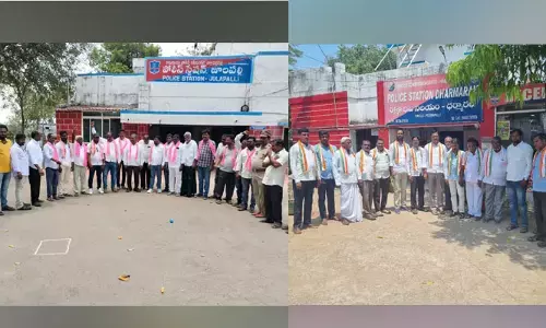 ఎలిగేడులో కాంగ్రెస్, బీఆర్ఎస్ నాయకుల మధ్య సవాళ్ల పర్వం