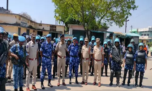 నిజాంసాగర్‌లో కేంద్ర బలగాలతో రాపిడ్ యాక్షన్ ఫోర్స్ ఫ్లాగ్ మార్చ్..