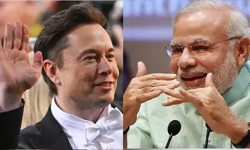 మోడీని ఫాలో అవుతున్న ఎలన్ మస్క్..!