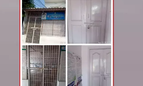 Mangalagiri: స్పందన రోజునే వార్డు సచివాలయం మూసివేత