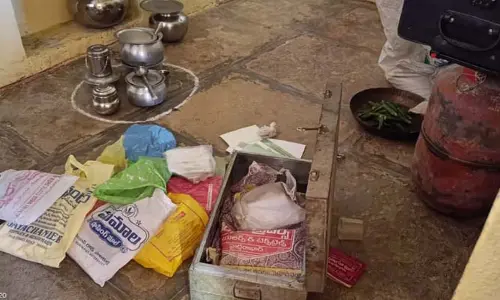 పట్టపగలే దొంగల బీభత్సం.. నగదు, బంగారం చోరీ