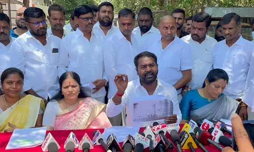 వందల కోట్ల అమీన్ పూర్ భూములు అన్యాక్రాంతం: పటాన్ చెరు కాంగ్రెస్ ఇన్ చార్జి కాట శ్రీనివాస్ గౌడ్
