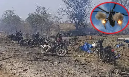 వైమానిక దాడిలో చిన్నారులు సహా 100 మంది మృతి