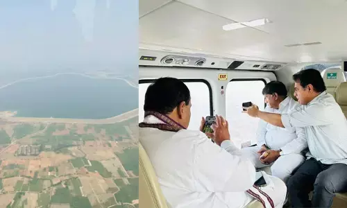 ఏరియల్ వ్యూను ఎంజాయ్ చేసిన మంత్రులు