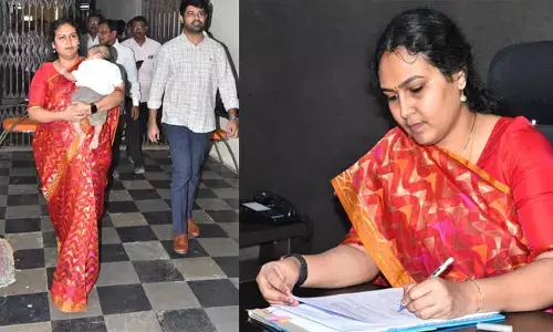 Kurnool: చంటిపిల్లతో వచ్చి జేసీగా బాధ్యతలు