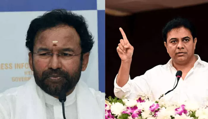 కేటీఆర్పై కేంద్ర మంత్రి కిషన్ రెడ్డి సెటైర్లు కేటీఆర్పై కేంద్ర మంత్రి కిషన్ రెడ్డి సెటైర్లు