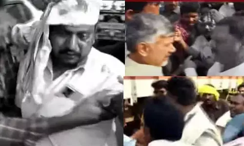 చంద్రబాబు ఉండగానే రెచ్చిపోయిన వైసీపీ కార్యకర్తలు.. ఉద్రిక్తత