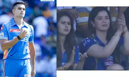 వాంఖెడే స్టేడియంలో సచిన్ ఫ్యామిలీ సందడి