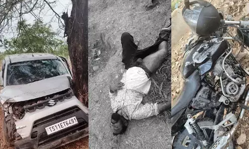 ఘోర రోడ్డు ప్రమాదం.. ఇద్దరు యువకులు మృతి
