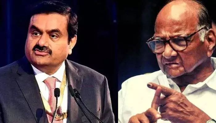 అనూహ్య పరిణామం..శరద్ పవార్ తో అదానీ భేటీ! అనూహ్య పరిణామం..శరద్ పవార్ తో అదానీ భేటీ!