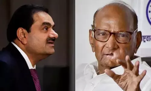 శరద్ పవార్⁬తో అదానీ భేటీ