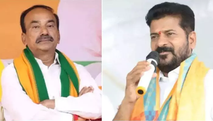 భాగ్యలక్ష్మీ అమ్మవారిపై ప్రమాణం చేసిన రేవంత్.. ఈటల రియాక్షన్ ఇదే..! భాగ్యలక్ష్మీ అమ్మవారిపై ప్రమాణం చేసిన రేవంత్.. ఈటల రియాక్షన్ ఇదే..!