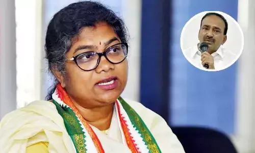 ఈటల ఆరోపణలపై స్పందించిన మునుగోడు కాంగ్రెస్ అభ్యర్థి