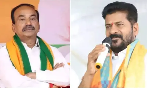 భాగ్యలక్ష్మీ అమ్మవారిపై ప్రమాణం చేసిన రేవంత్.. ఈటల రియాక్షన్ ఇదే..!