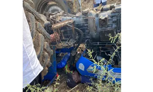 ట్రాక్టర్ బోల్తా.. బాలుడు మృతి