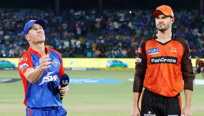 ఢిల్లీ vs హైదరాబాద్.. టాస్ గెలిచిన SRH ఢిల్లీ vs హైదరాబాద్.. టాస్ గెలిచిన SRH