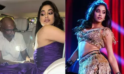 Janhvi Kapoor Lచూసుకోవాలి కదరా: స్టేజ్‌పై పర్ఫార్మెన్స్.. ఊడిపోయిన జాన్వీ గౌన్