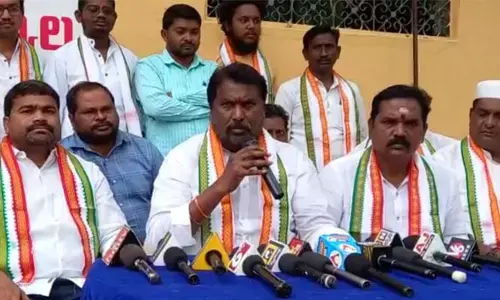 జీవన్ రెడ్డి పట్ల ఇష్టారీతిలో మాట్లాడితే ఖబడ్దార్ : డీసీసీ అధ్యక్షుడు అడ్లూరి లక్ష్మణ్ కుమార్