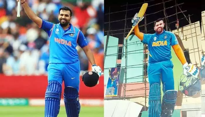హిట్ మ్యాన్కు హైదరాబాద్ ఫ్యాన్స్ సర్ప్రైజ్ బర్త్ డే గిఫ్ట్ హిట్ మ్యాన్కు హైదరాబాద్ ఫ్యాన్స్ సర్ప్రైజ్ బర్త్ డే గిఫ్ట్