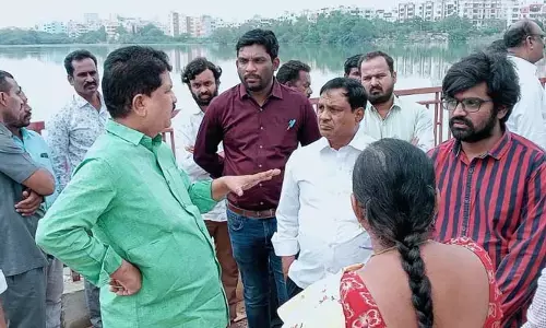 రంగధాముని చెరువు సుందరీకరణ పనుల్లో వేగం పెంచండి: ఎమ్మెల్యే మాధవరం