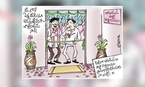 ఢిల్లీలో బీఆర్ఎస్ ఆఫీస్ ప్రారంభించిన కేసీఆర్ కార్టూన్ (04-05-2023)