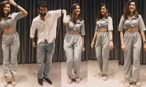 యంగ్ హీరోతో స్టెప్పులేసిన నిహారిక.. వీడియో వైరల్