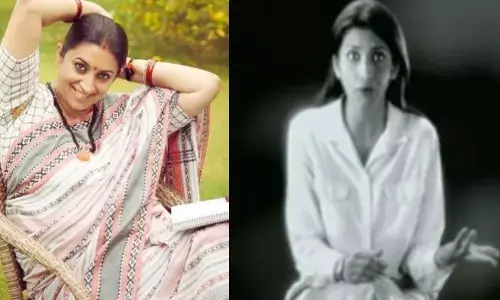 శానిటరీ ప్యాడ్స్ ప్రకటనలో స్మృతి ఇరానీ.. భయంగానే నటించిందట!